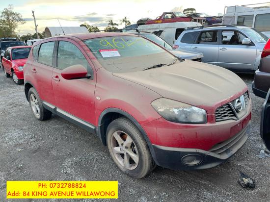 nissan Dualis 2012 Parts & Wrecking