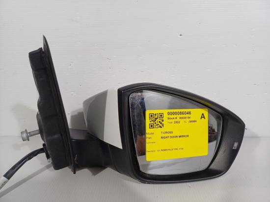 volkswagen T-cross 2022 Right Door Mirror 