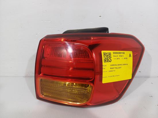 kia Carnival YP Dec 2015 RIGHT TAILLIGHT 
