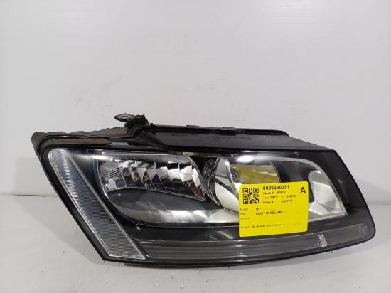 audi Q5 8R Feb 2011 RIGT HEADLAMP 
