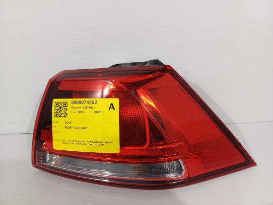 volkswagen Golf RIGHT TAILLIGHT 