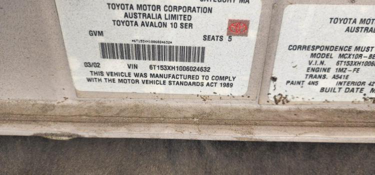 Toyota Avalon 2002