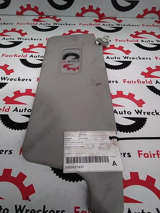 ford Ranger 2011 SUN VISOR