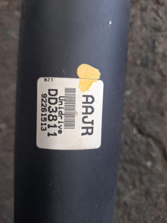 holden Commodore VE Nov 2012 REAR PROP SHAFT