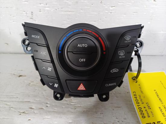 hyundai Veloster SR TURBO Sep 2013 HEATER/AC CONTROLS 