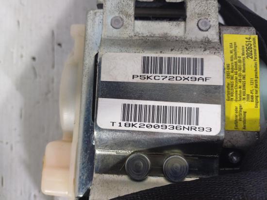 jeep Wrangler JK Mar 2013 SEAT BELT 