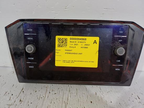 volkswagen Passat Mar 2021 STEREO/HEAD UNIT 