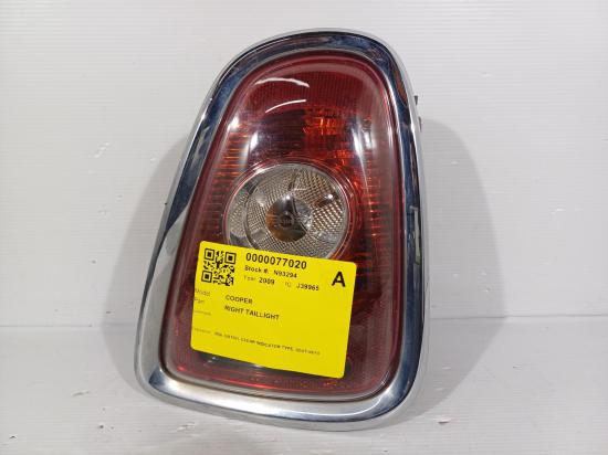 mini Cooper 2009 RIGHT TAILLIGHT 