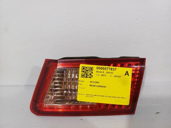 honda Accord 2011 REAR GARNISH 