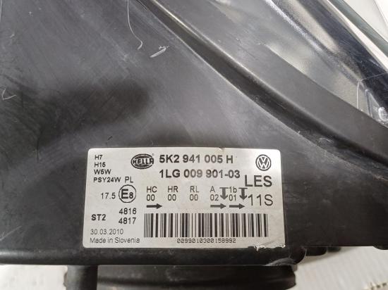 volkswagen 2010 LEFT HEADLAMP 