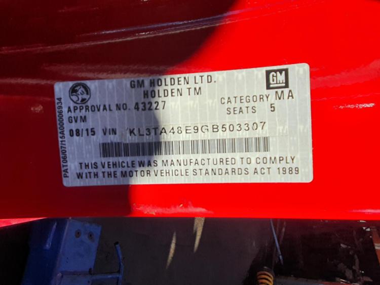 holden Barina 2016 Parts & Wrecking