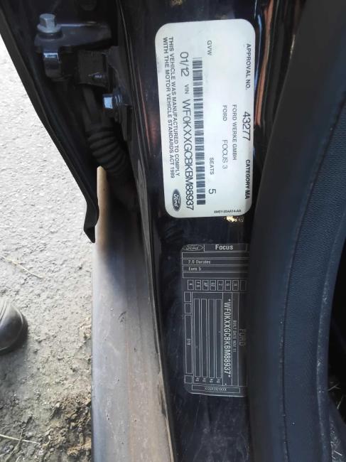ford Focus SPORT Jan 2012 Parts & Wrecking