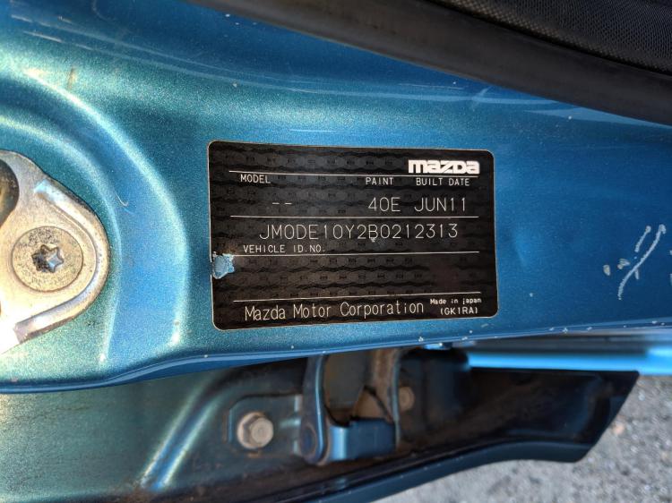 mazda 2 NEO Jun 2011 Parts & Wrecking