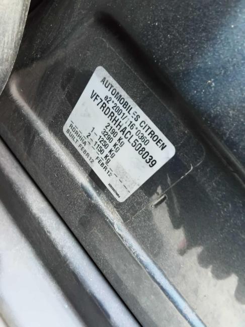 citroen C5 HDI Feb 2012 Parts & Wrecking