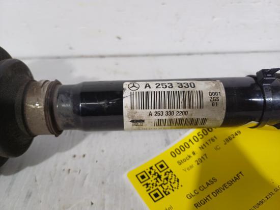 mercedes benz Glc Class X253 Sep 2017 RIGHT DRIVESHAFT 