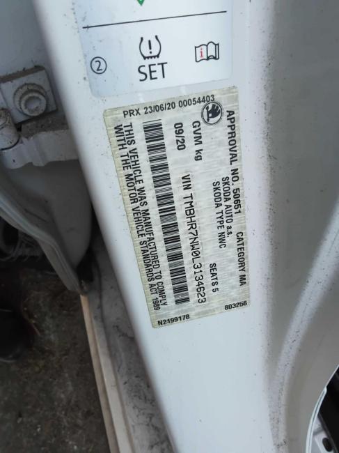 skoda Kamiq 85TSI Sep 2020 Parts & Wrecking