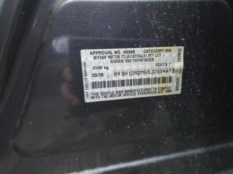 nissan Pathfinder ST Mar 2018 Parts & Wrecking
