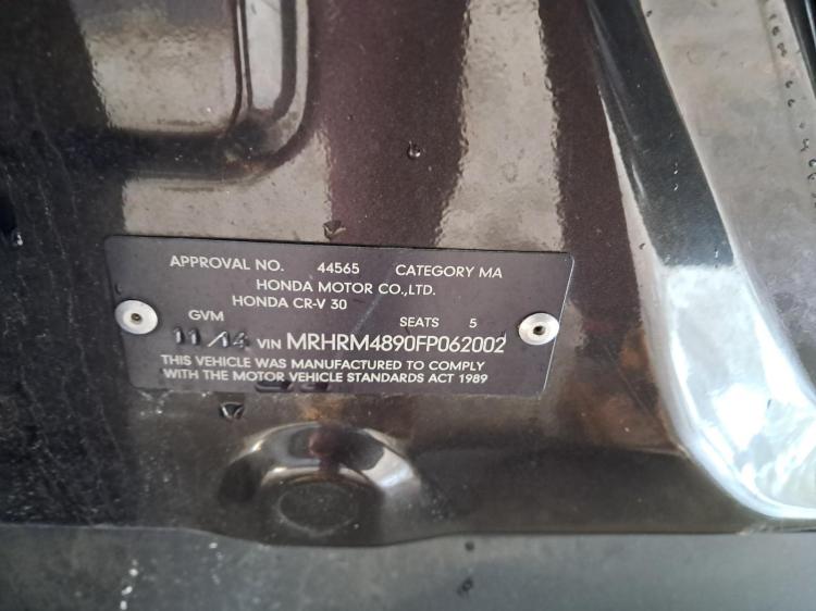 honda Cr V RM Nov 2014 Parts & Wrecking