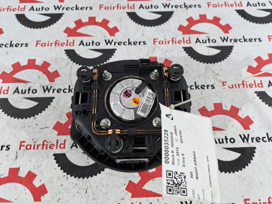 fiat 500 2014 RIGHT AIRBAG