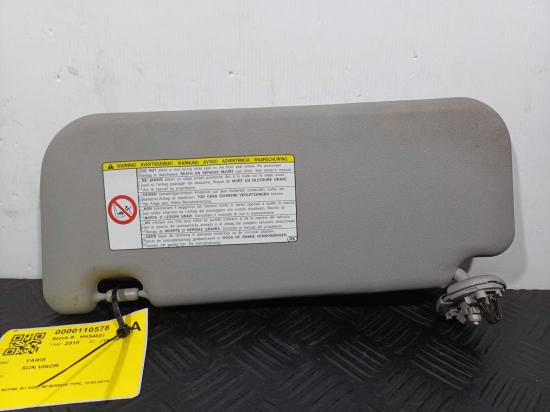 toyota Yaris NCP90R Jul 2010 Sun Visor