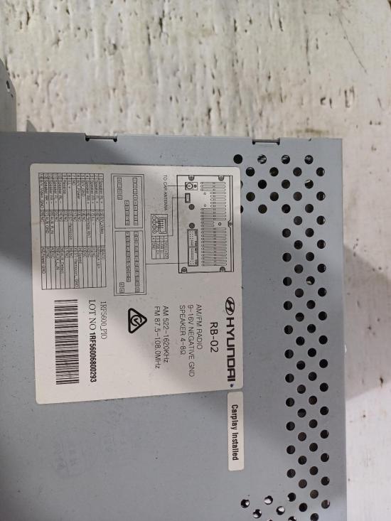 hyundai Accent RB Jan 2016 STEREO/HEAD UNIT 