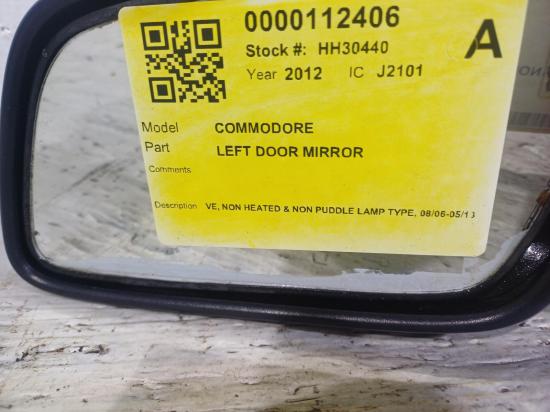 holden Commodore VE Feb 2012 LEFT DOOR MIRROR 