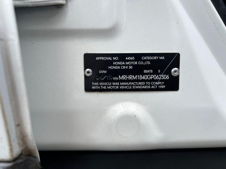 honda Cr-v RM SERIES II 2015 Parts & Wrecking