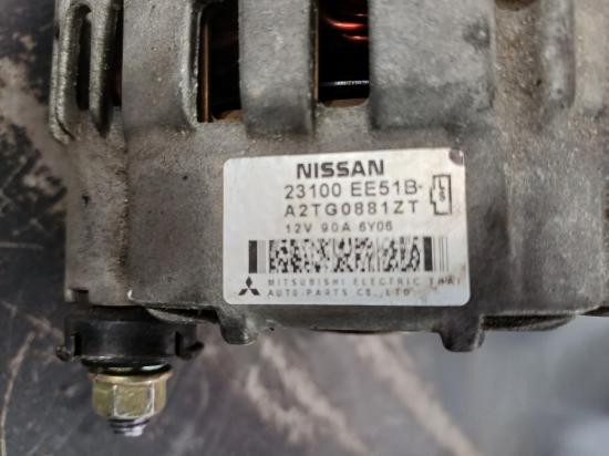 nissan Tiida Nov 2006 ALTERNATOR 