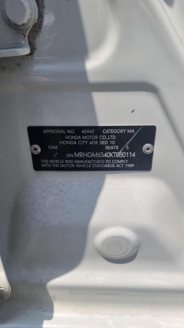 honda City GM6 2019 Parts & Wrecking