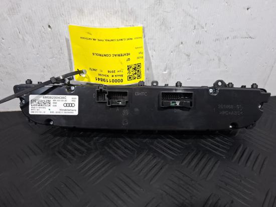 audi Q7 3.0 TDI QUATTRO Jan 2016 HEATER/AC CONTROLS 