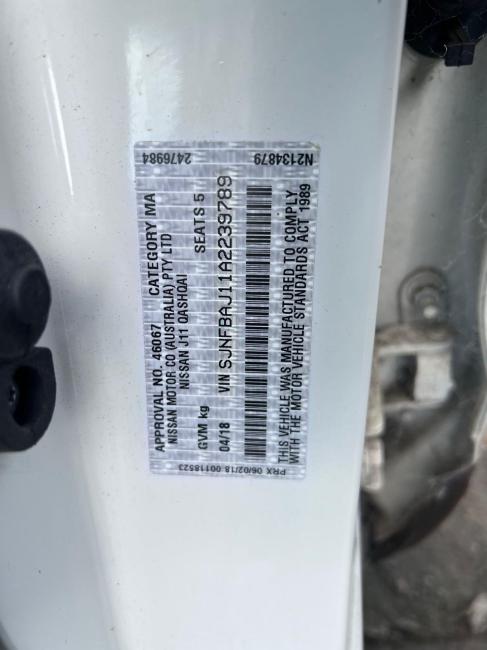 nissan Qashqai J11 2018 Parts & Wrecking