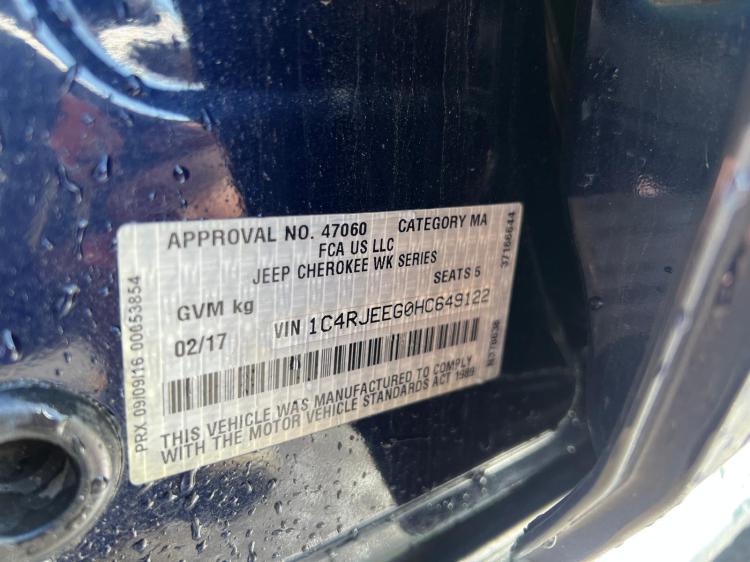 jeep Grand Cherokee WK 2017 Parts & Wrecking