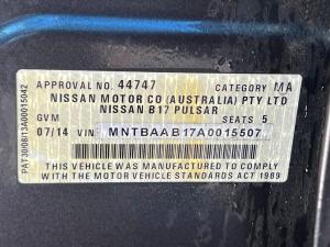 2013 Nissan Pulsar B17 image 1