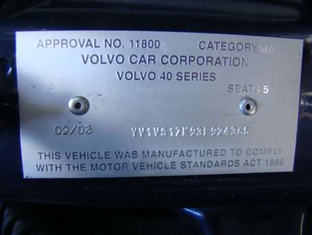 volvo S40 05 2002 Parts & Wrecking