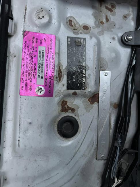 toyota Hiace KDH200 2013 Parts & Wrecking