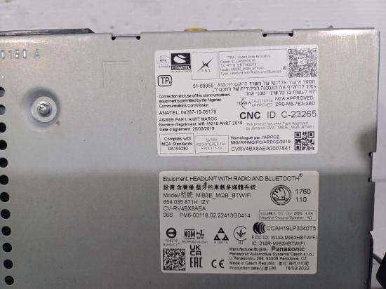 skoda Kamiq Feb 2022 STEREO/HEAD UNIT 