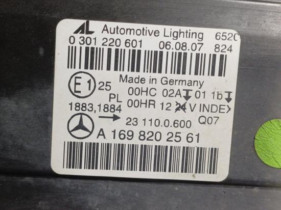 mercedes benz B Class W245 Aug 2007 LEFT HEAD LAMP 