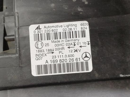 mercedes benz B Class W245 Aug 2007 RIGHT HEAD LAMP 