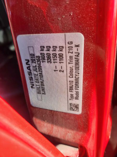 nissan Dualis DUALIS 2011 Parts & Wrecking