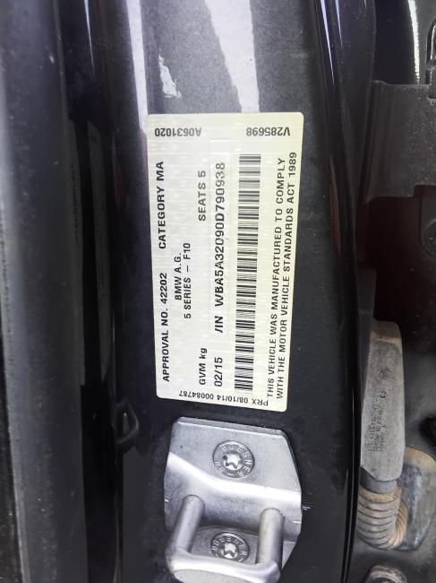 bmw 5 Series 520I Feb 2015 Parts & Wrecking