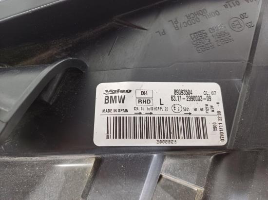 bmw X1 Mar 2011 LEFT HEADLAMP