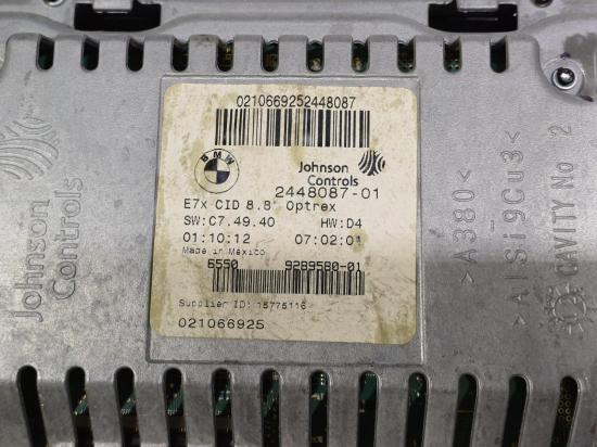 bmw X6 E71 Oct 2013 STEREO/HEAD UNIT