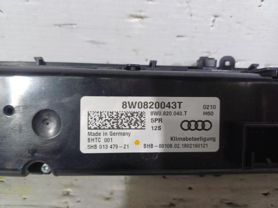 audi A4 2.0 TFSI CUATTRO Dec 2018 HEATER/AC CONTROLS 