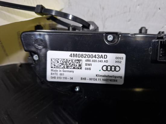 audi Q7 4M Dec 2017 HEATER/AC CONTROLS 