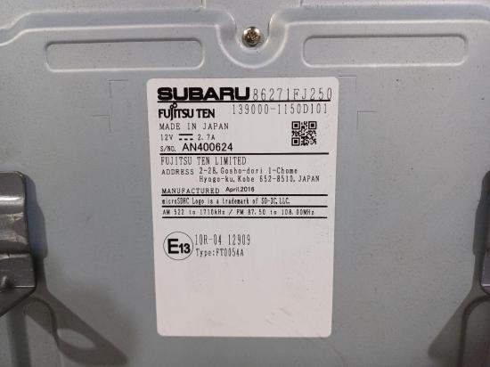 honda Xv 2016 STEREO/HEAD UNIT 