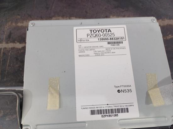 toyota Corolla Sep 2013 STEREO/HEAD UNIT 