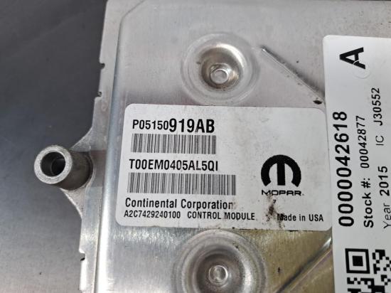 fiat Freemont Nov 2015 ECU 