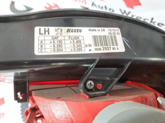 peugeot 508 2014 Left Taillight 