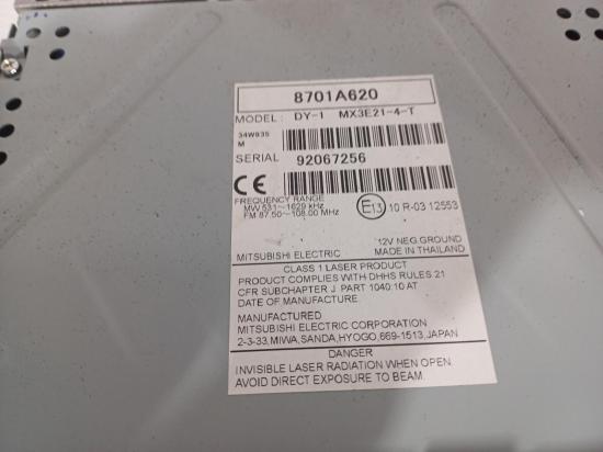 mitsubishi Mirage 2019 Stereo/head Unit 