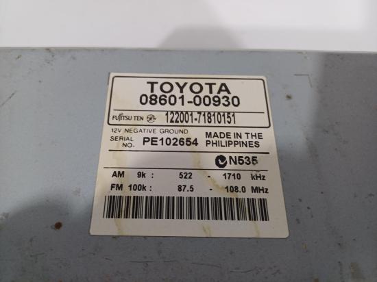 toyota Tarago 2006 STEREO/HEAD UNIT 